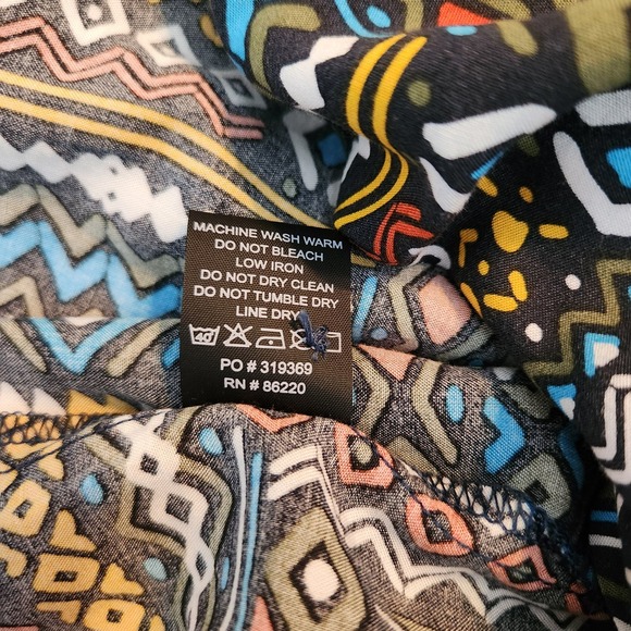 Nova Men Size XL NWT Tribal Multicolor Button Front Casual Shirt NovaMen - Picture 4 of 5